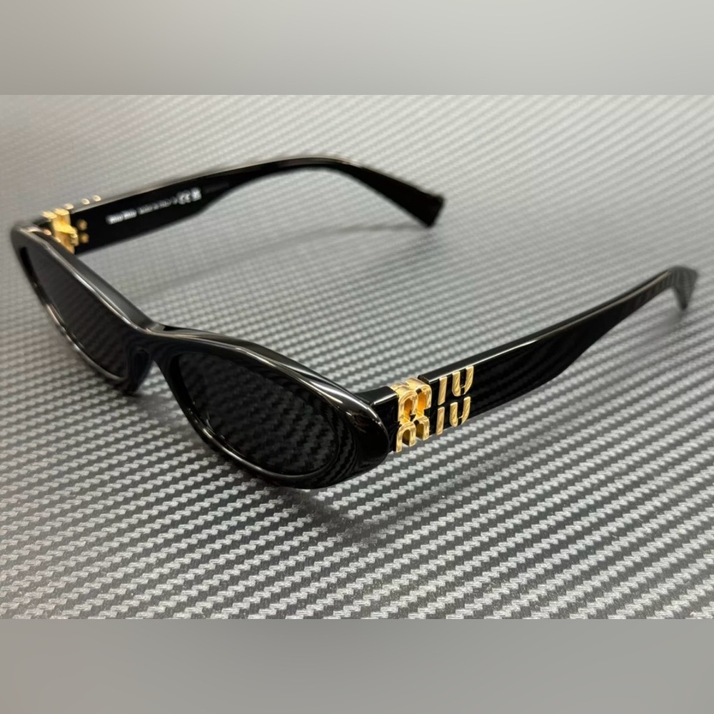 MIU MIU MU 09YS 1AB5S0 Black Grey Women's 54 mm Sunglasses